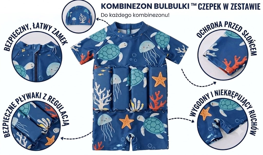 Bulbulki™ — kombinezon pływacki dla dzieci